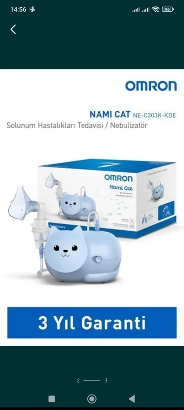 Omron Nami Cat NE-C303K-KD – это компрессорный небулайзер, 2