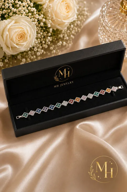 Цветной браслет Van Cleef 1