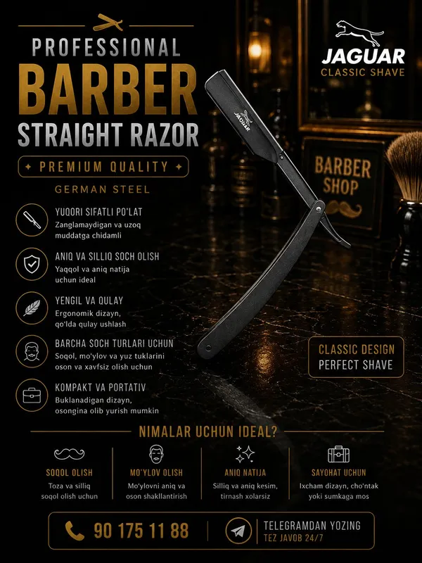 Jaguar Professional Barber Razor & Straight Razor 1 Jaguar Professional Barber Razor & Straight Razor 1