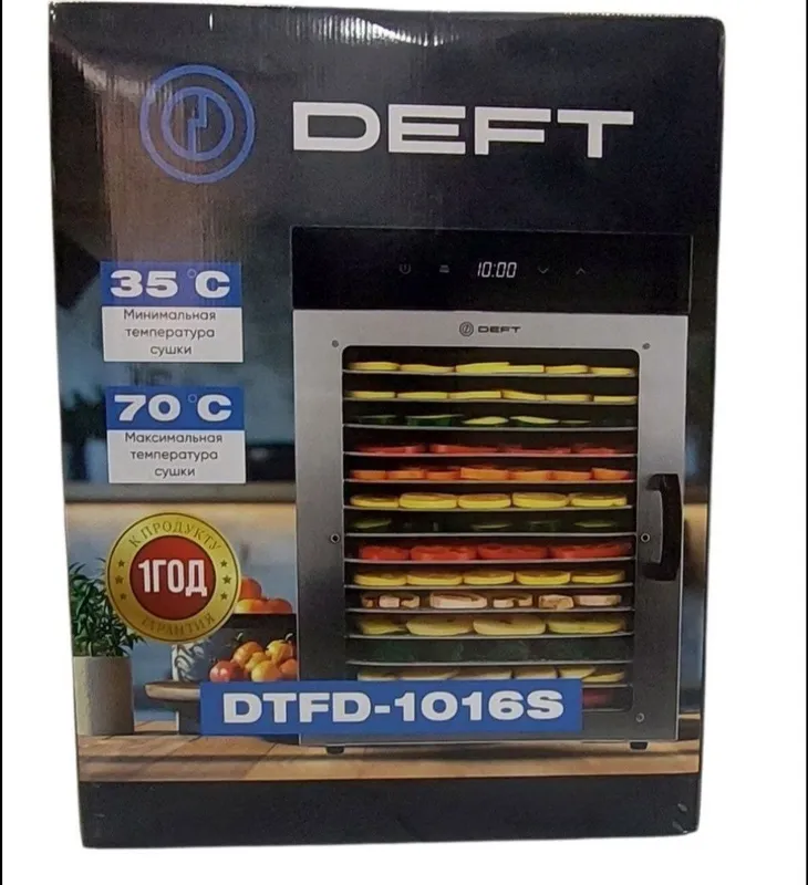 Сушилка для фруктов и овощей Deft DTFD-1016S 1 Сушилка для фруктов и овощей Deft DTFD-1016S 1