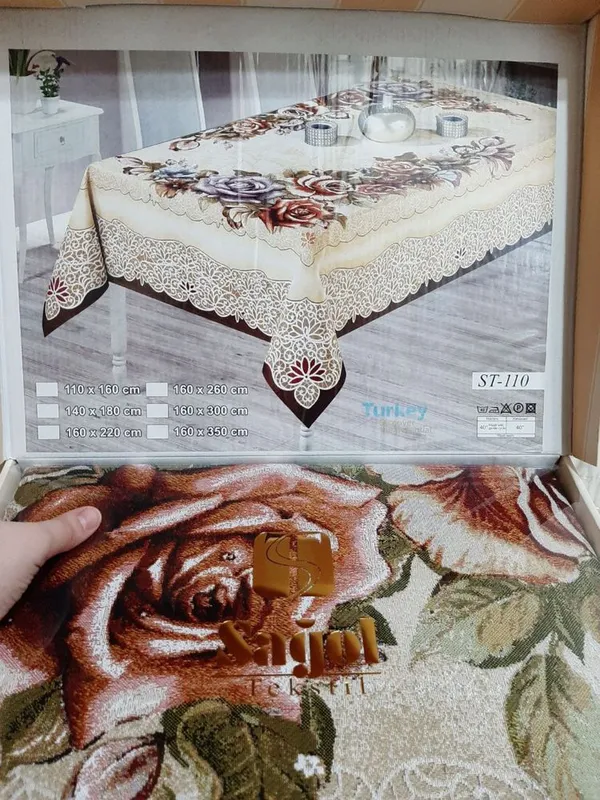 Скатерть 160×300 см Sagol Tekstil (Турция) новая