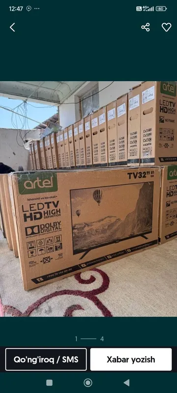Artel 32 lik tv smart emas pachka