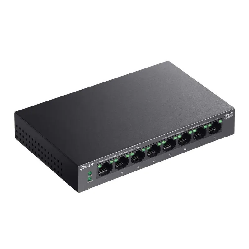 Tp Link LS108GP |8-портовый PoE+ гигабитный настольный коммутатор — фото 1