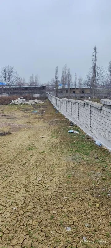 Ер сотилади. 13 сот. Туртбурчак. Атрофлари девор билан уралган.. — фото 4