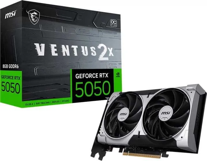 Видеокарта MSI RTX 5050 8G VENTUS 2X OC