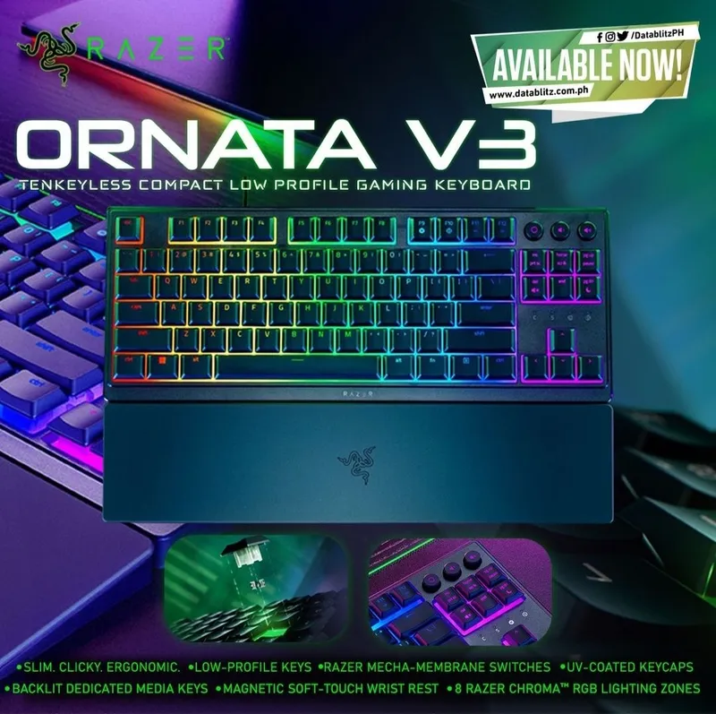 Razer ornata v3 TKL СКИДКА Low Profile Клавиатура Mecha Membrane — фото 1