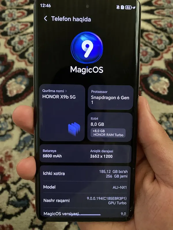 Honor x9b 8x8=256Gb 2