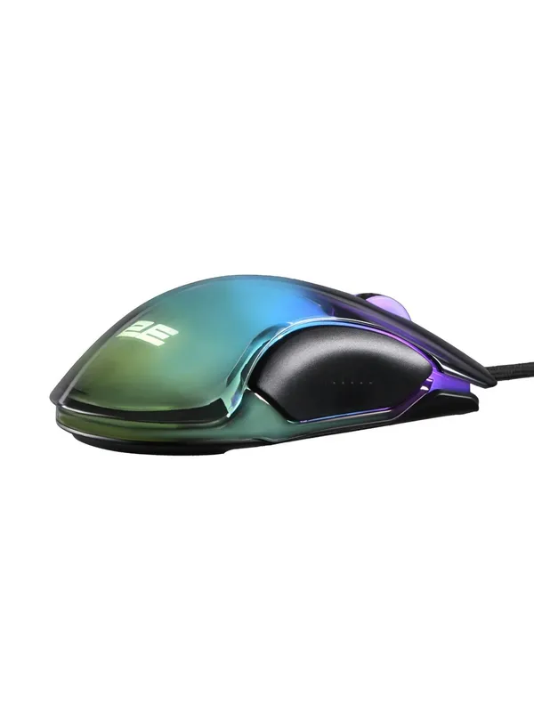 Проводная игровая мышь 2E GAMING MG345 c RGB-подсветкой, прозрачная Transparent — фото 6