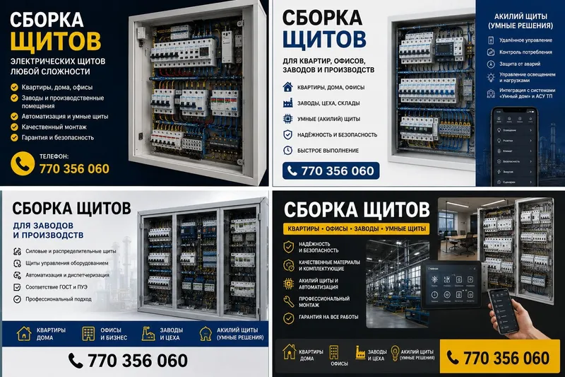 СБОРКА ЩИТОВ – завод ва монтаж ишлари — фото 2