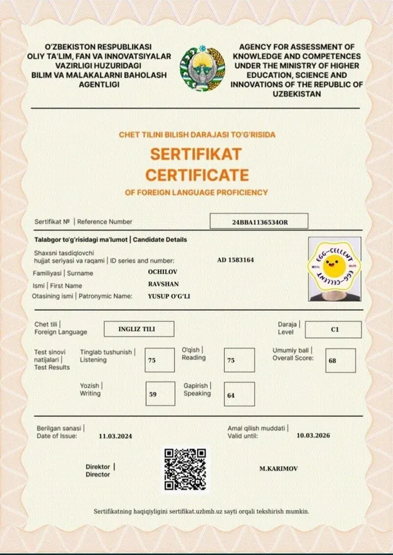 Onlayn Individual Ingliz tili kurs! IELTS, CEFR uchun puxta tayyorlov! 2