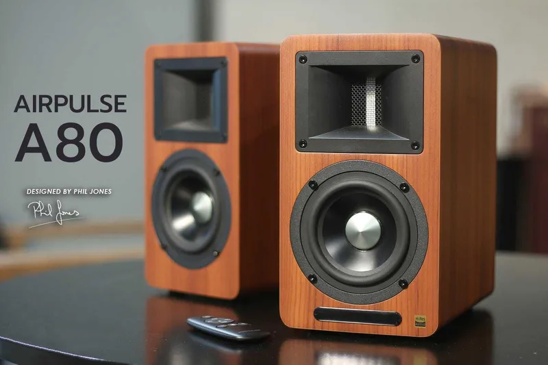 Airpulse A80 Hi-Res акустическая система с рупорный ленточный твитером — фото 3