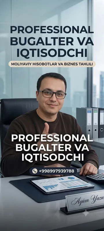 Autsorsing Buxgalter Soliq 1C Audit Hisobot MCHJ iqtsodiy hizmatlar 2