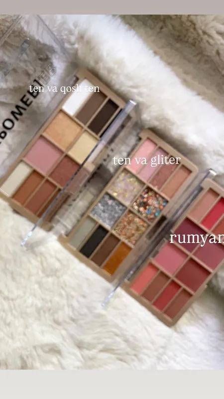 Ten va glitter rumyanali nabor 2