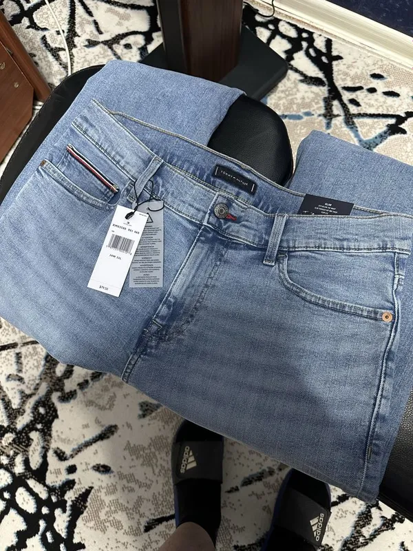 Джинсы Tommy Hilfiger thflex slim fit.p.-34/32. — фото 4