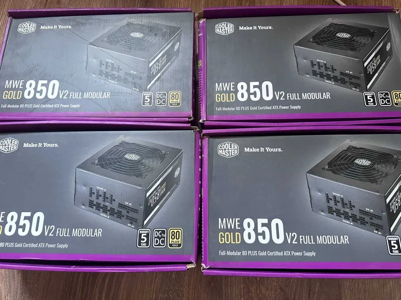 Модульные блоки Cooler Master MWE Gold 850W - V2 (Почти новые) — фото 5