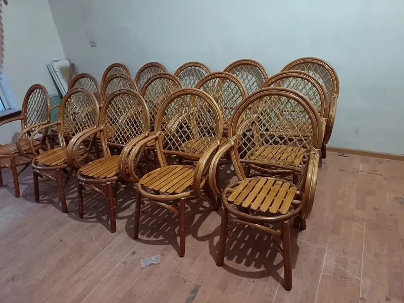 Stol stul tabiy qora toldan yasalgan — фото 4