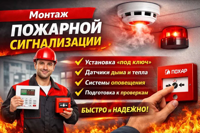 Пожарная сигнализация под ключ | Видеонаблюдение | СКС | POJARANET