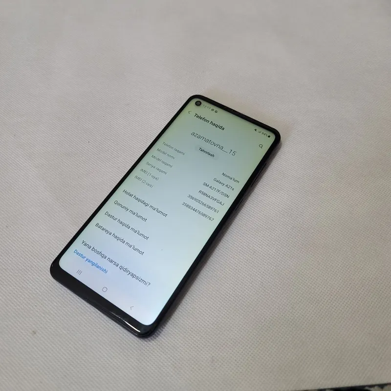 Samsung A21s sotiladi dastavka bor — фото 2