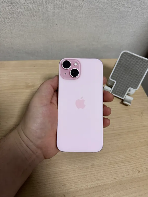 iPhone 15 pushti rang xotira 128 sim+esim 1