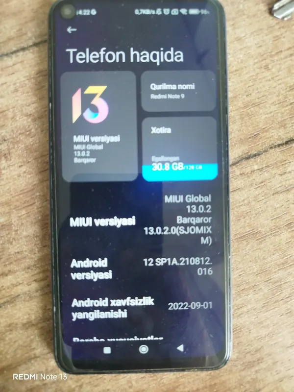телефон Redmi Note 9 3