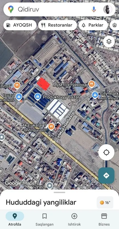 Нотурар дукон 50м² сотилади Барака оптом, Эко бозор орка тарафи — фото 1