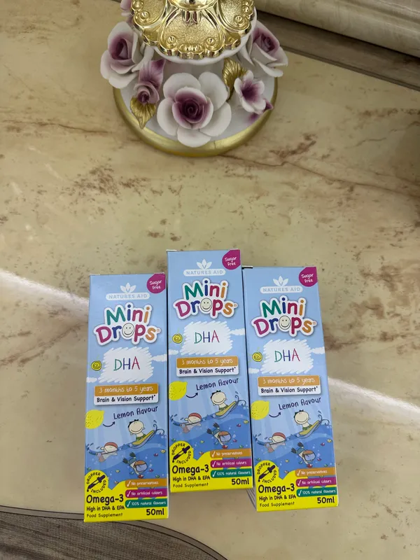 Mini Drops DHA omega 3 original 3 oy–5 yosh