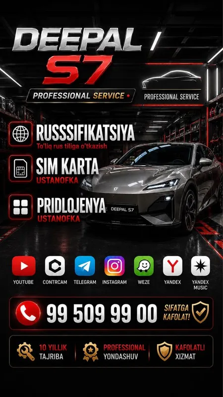 Barcha turdagi Xitoy avtomabilari uchun Russifikatsiya Sim karta 3