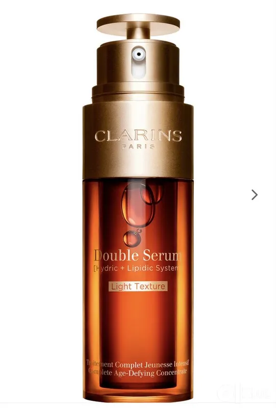 Clarins Double Serum Light yengil teksturali sarum 4 Clarins Double Serum Light yengil teksturali sarum 4