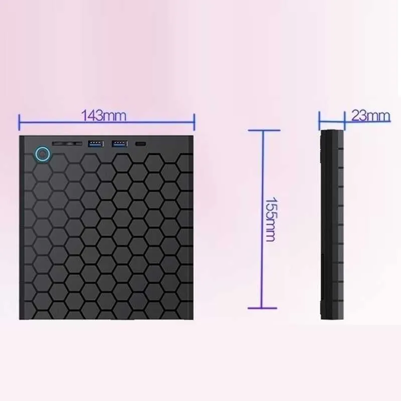 Внешний DVD/CD дисковод с быстрым подключением (USB -Type-C, microSD) — фото 2