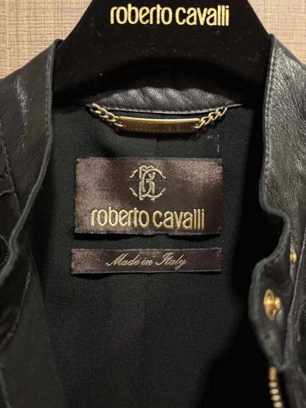 Куртка кожаная Roberto Cavalli original 3