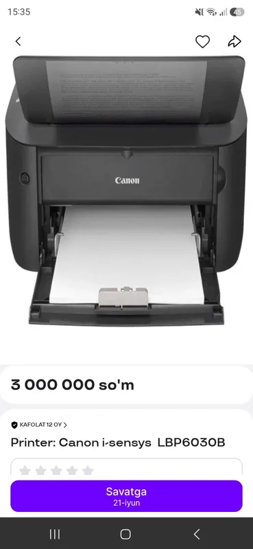 Canon 6000b printer 3 Canon 6000b printer 3