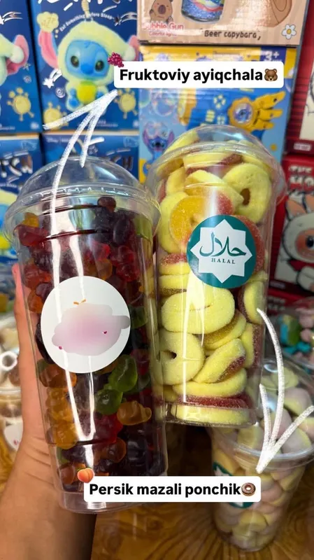 500gr halol marmeladlar ha xili bor Turkiya Xitoy 1