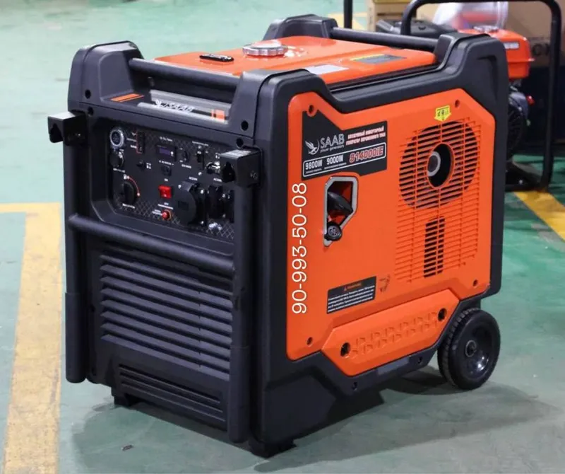 9 кВт инверторли малошумный АВРли генератор SAAB generator optom arzon