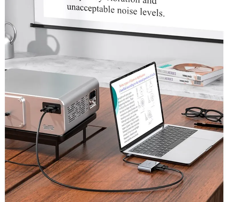 НВЗО Есо, конвертер Туре-С на НDМI+ VGA +USB3.0+PD — фото 3