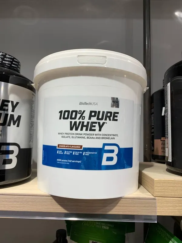 BioTechUSA 100% Pure Whey Chocolate 4000 г | Сывороточный протеин BioTechUSA 100% Pure Whey Chocolate 4000 г | Сывороточный протеин