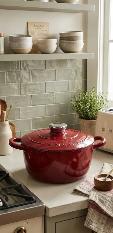 Smeg markali cho‘yan qozon-kastrulka 3