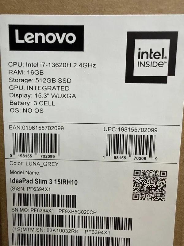 Ноутбук Lenovo IdeaPad Slim 3 15IRH10 — фото 1