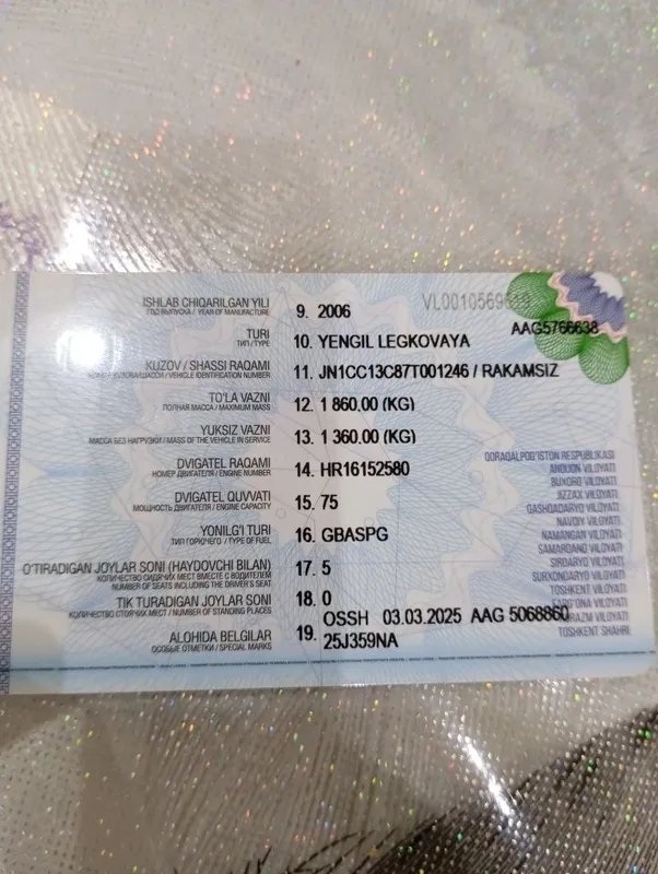 Nissan tida 1.6 2006 yil seriy maksimum 300$ li ishi bor narxi 5500$ 8 Nissan tida 1.6 2006 yil seriy maksimum 300$ li ishi bor narxi 5500$ 8