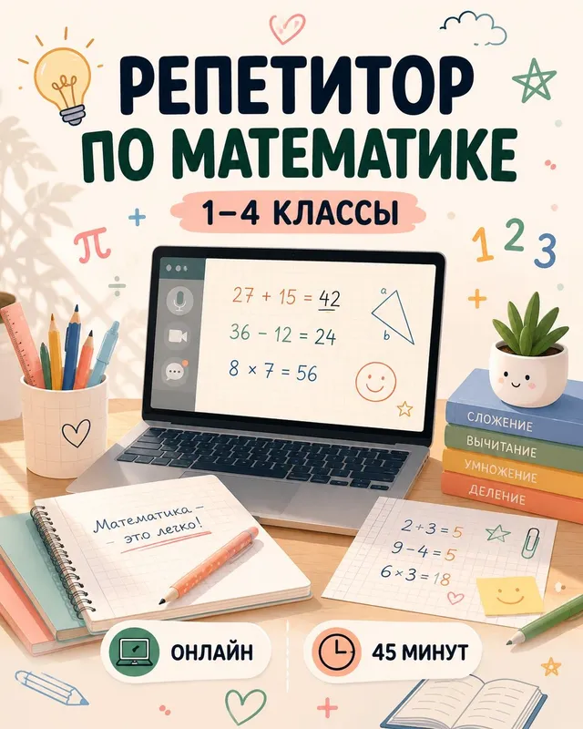 Репетитор по математике для начальных классов