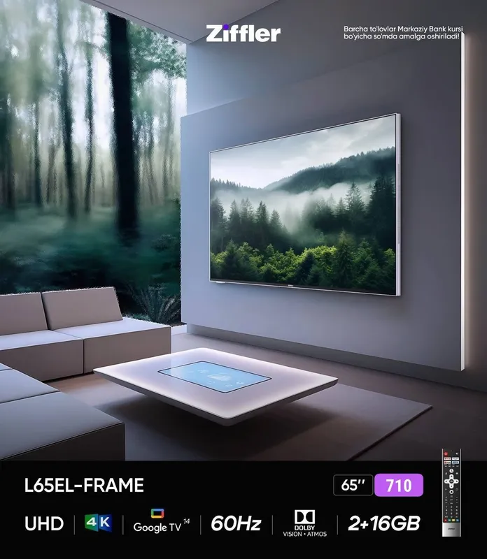 Телевизор Ziffler Оптом и в Розницу 55, 65, 2 Телевизор Ziffler Оптом и в Розницу 55, 65, 2