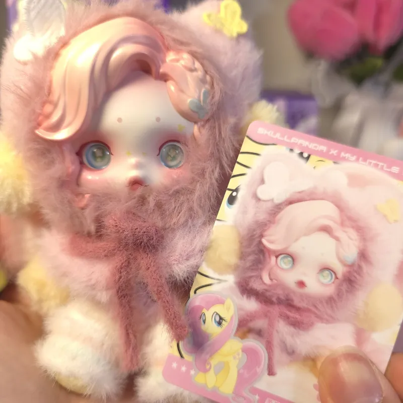 Оригинал Popmart Флатершай My little pony x Skullpanda брелок blindbox