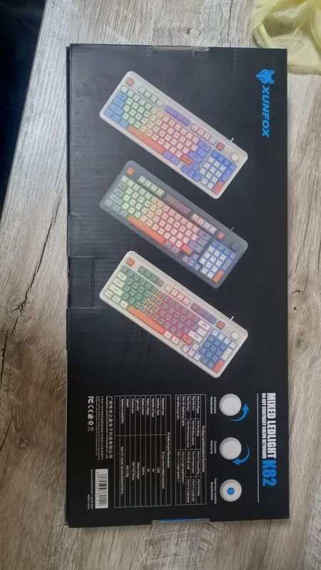 XUNFOX K82 Mixed LED Gaming Keyboard — фото 1