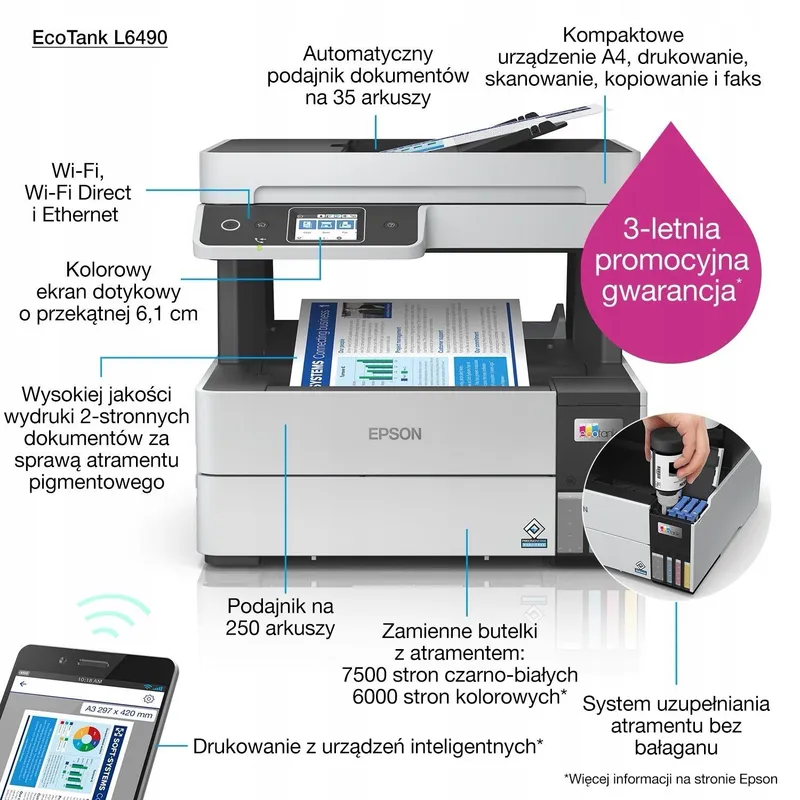 Epson L6490 МФУ струйное Epson Eco Tank L6490 Tehnodom.uz 2 Epson L6490 МФУ струйное Epson Eco Tank L6490 Tehnodom.uz 2