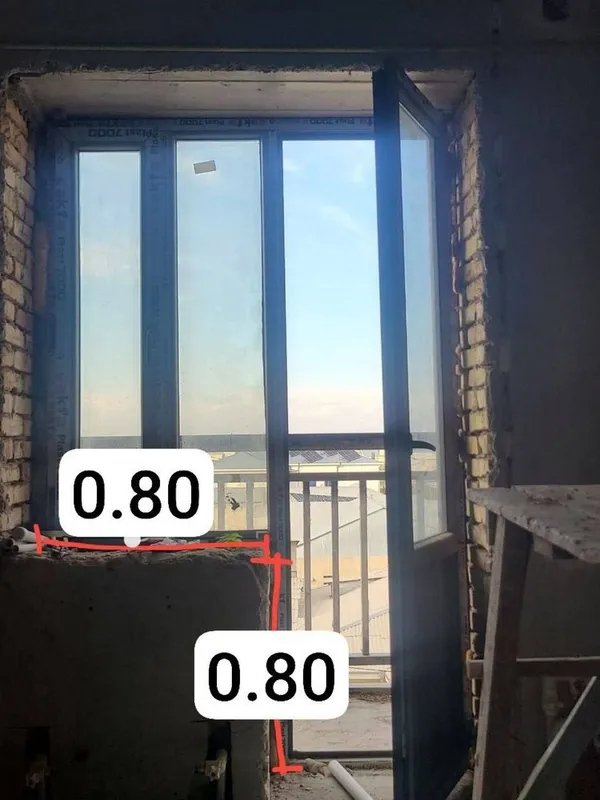 Akfa oyna/ ойна и kapi/ капи balkon/ балкон, окно и дверь, перегородка — фото 2