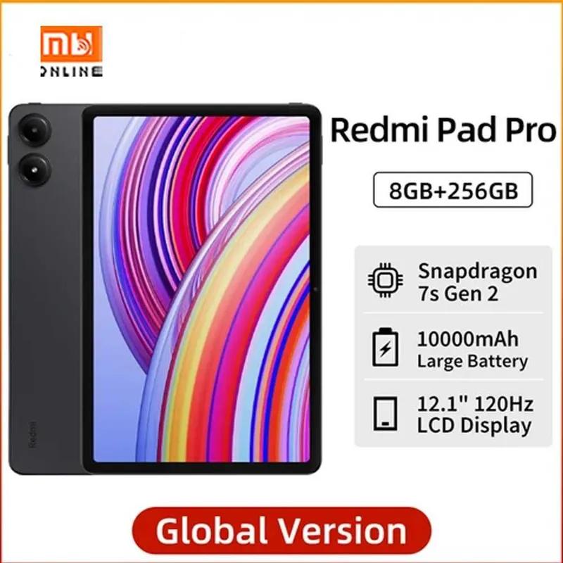 GLOBAL! Redmi Pad Pro 8/256GB plansheti (EU, qora) GLOBAL! Redmi Pad Pro 8/256GB plansheti (EU, qora)