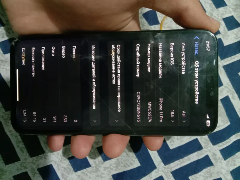 iphone11 pro sotiladi 64gb xolati orta — фото 3