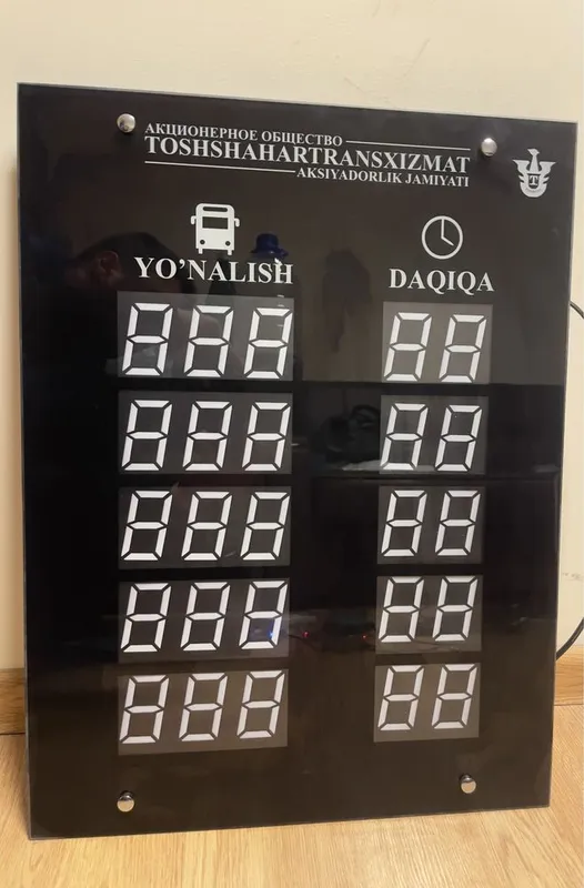 Elektron Tablo Avtobuslar bekatlar uchun — фото 2