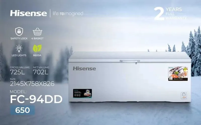 Морозильный ларь Hisense 725л — Огромный объём, новый со склада! 2 Морозильный ларь Hisense 725л — Огромный объём, новый со склада! 2