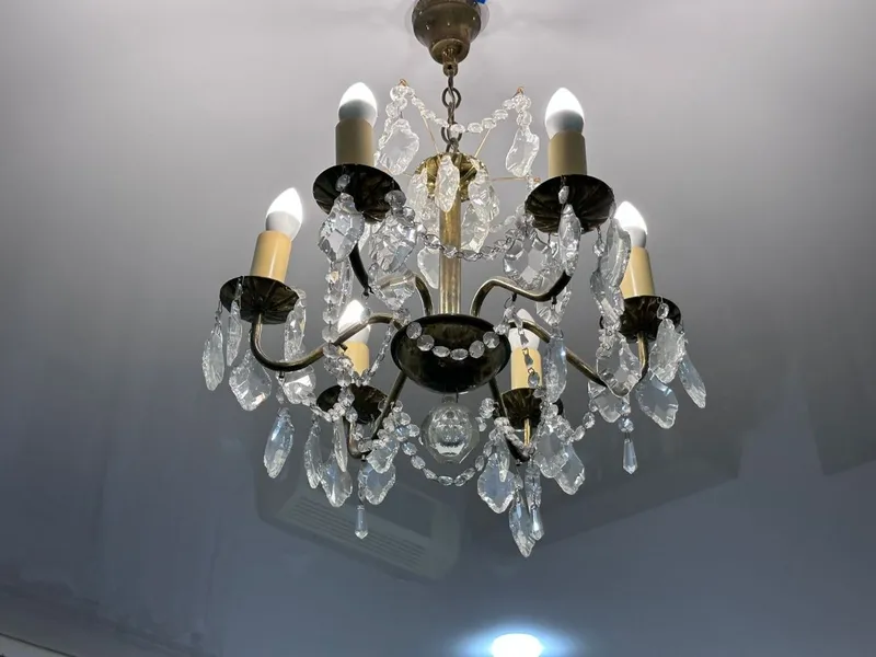 Роскошная хрустальная люстра (классика) — фото 5