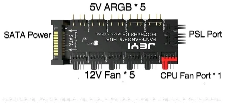 RGB va aRGB razvetvitel 3 pin va 4 pin JEYI 3 RGB va aRGB razvetvitel 3 pin va 4 pin JEYI 3